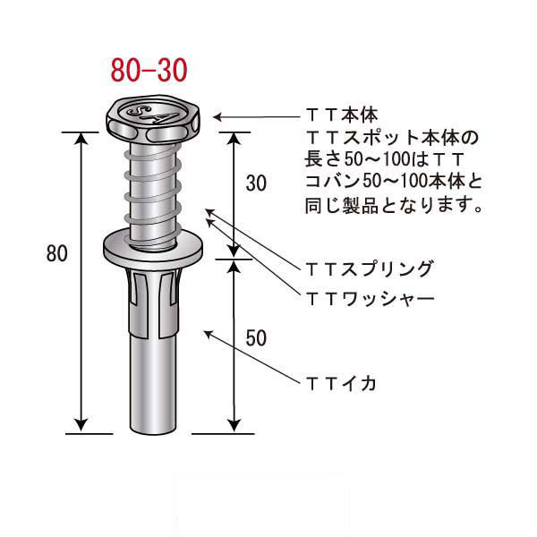TTスポット80-30（250個入）