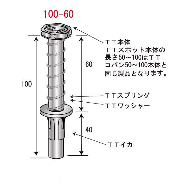 TTスポット100-60（200個入）