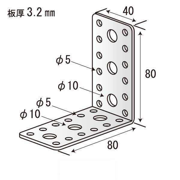 Lジョイント B-80（150個入）