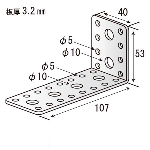 Lジョイント B-107（150個入）