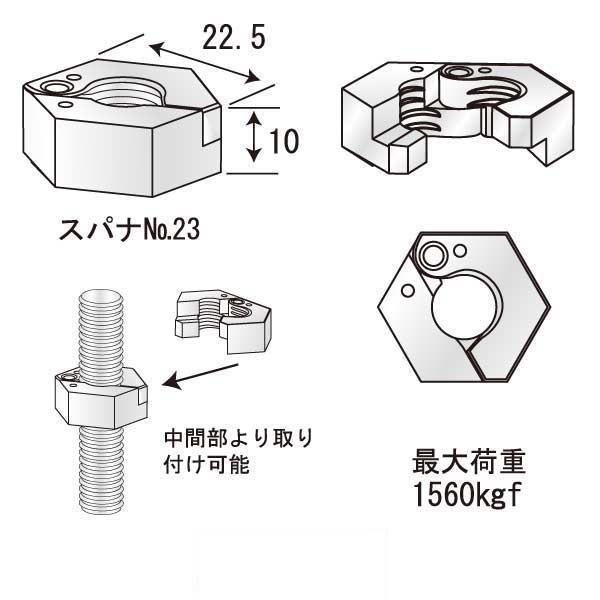 タックルナット W1/2（1000個入）