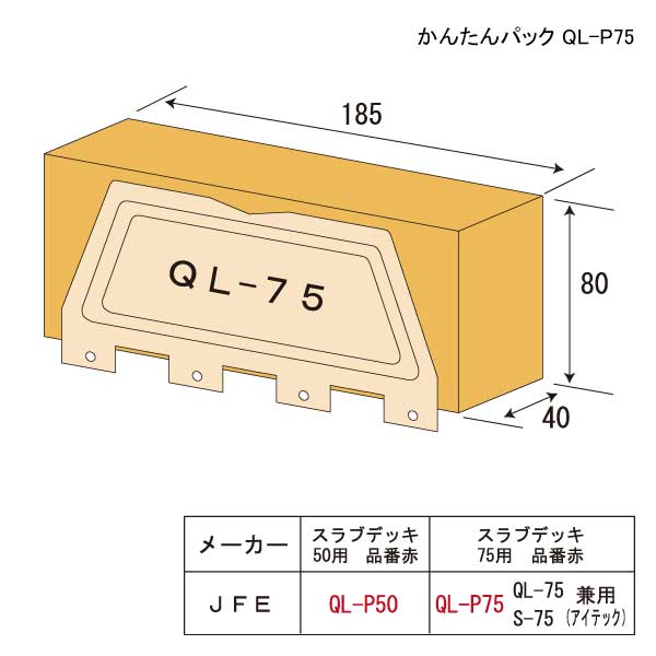 かんたんパック QL-P75（150個入）